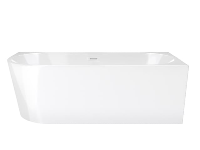 Wanna wolnostojąca narożna Corsan INTERO 170 x 73 Montaż prawostronny Korek klik-klak Biały