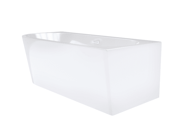 Wanna wolnostojąca narożna Corsan INTERO 160 x 74 Montaż prawostronny Korek klik-klak Biały