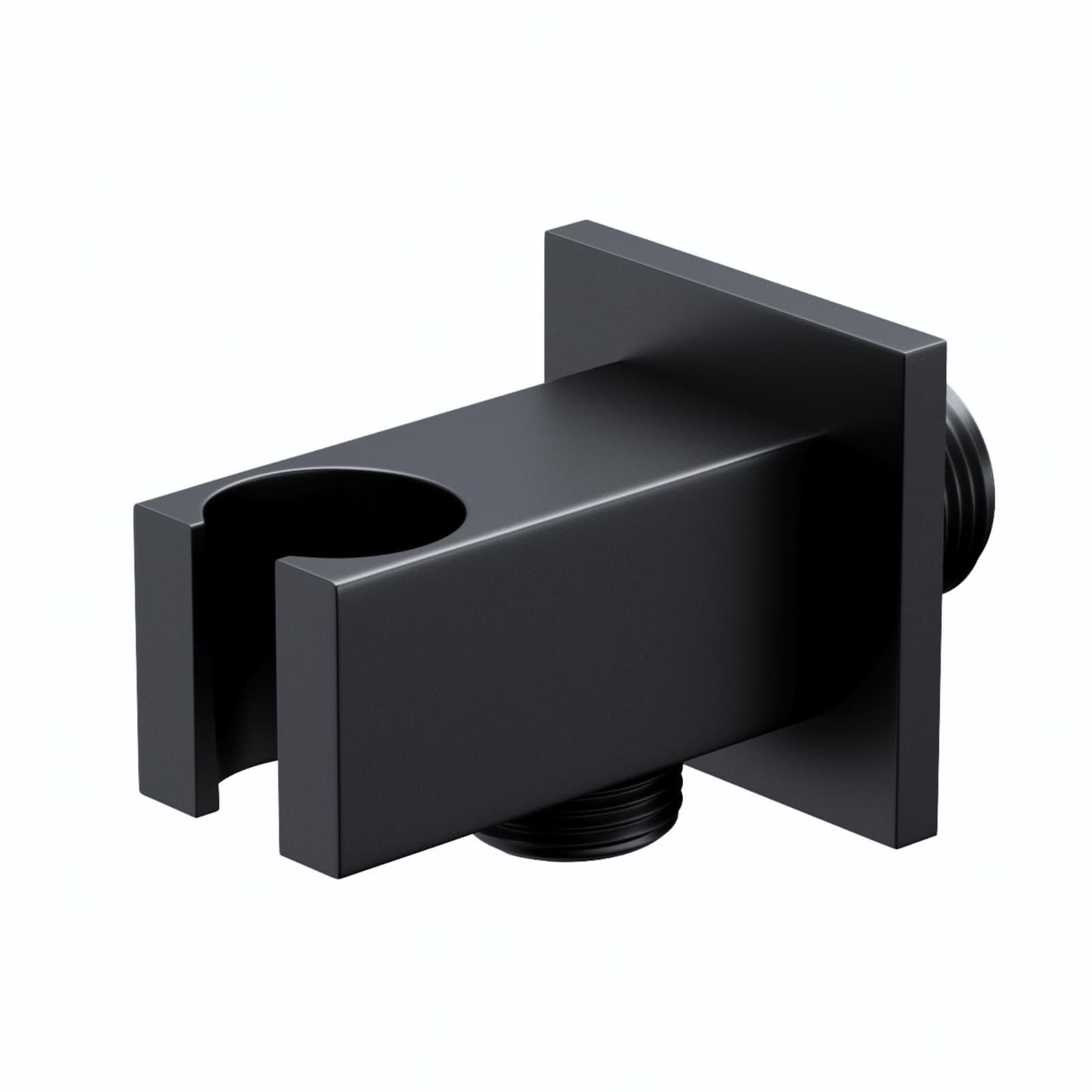 Uchwyt prysznicowy Corsan CMU041BL czarny z przyłączem do słuchawki