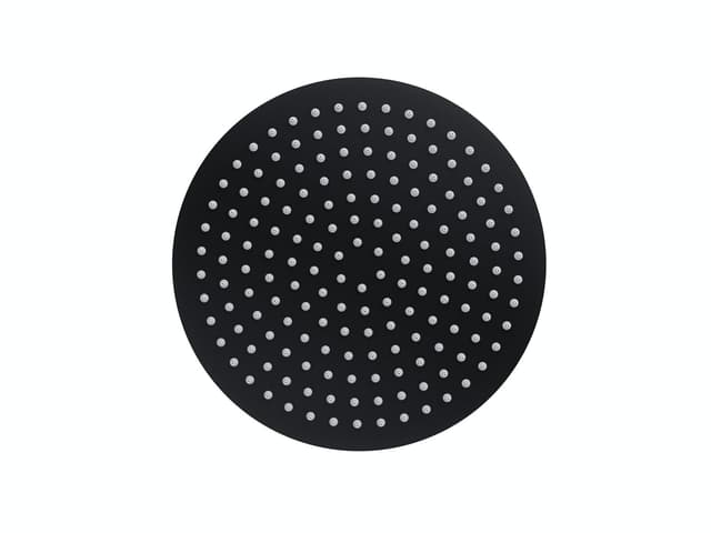 Deszczownica natryskowa Corsan CMDO30BL SLIM stalowa czarna okrągła 30 cm