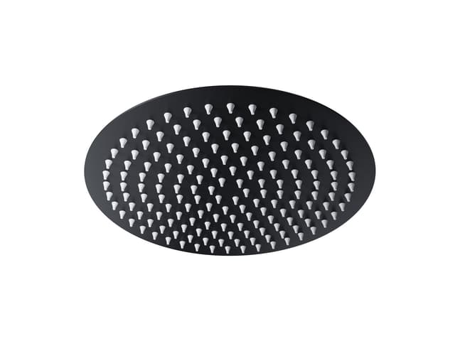 Deszczownica natryskowa Corsan CMDO30BL SLIM stalowa czarna okrągła 30 cm