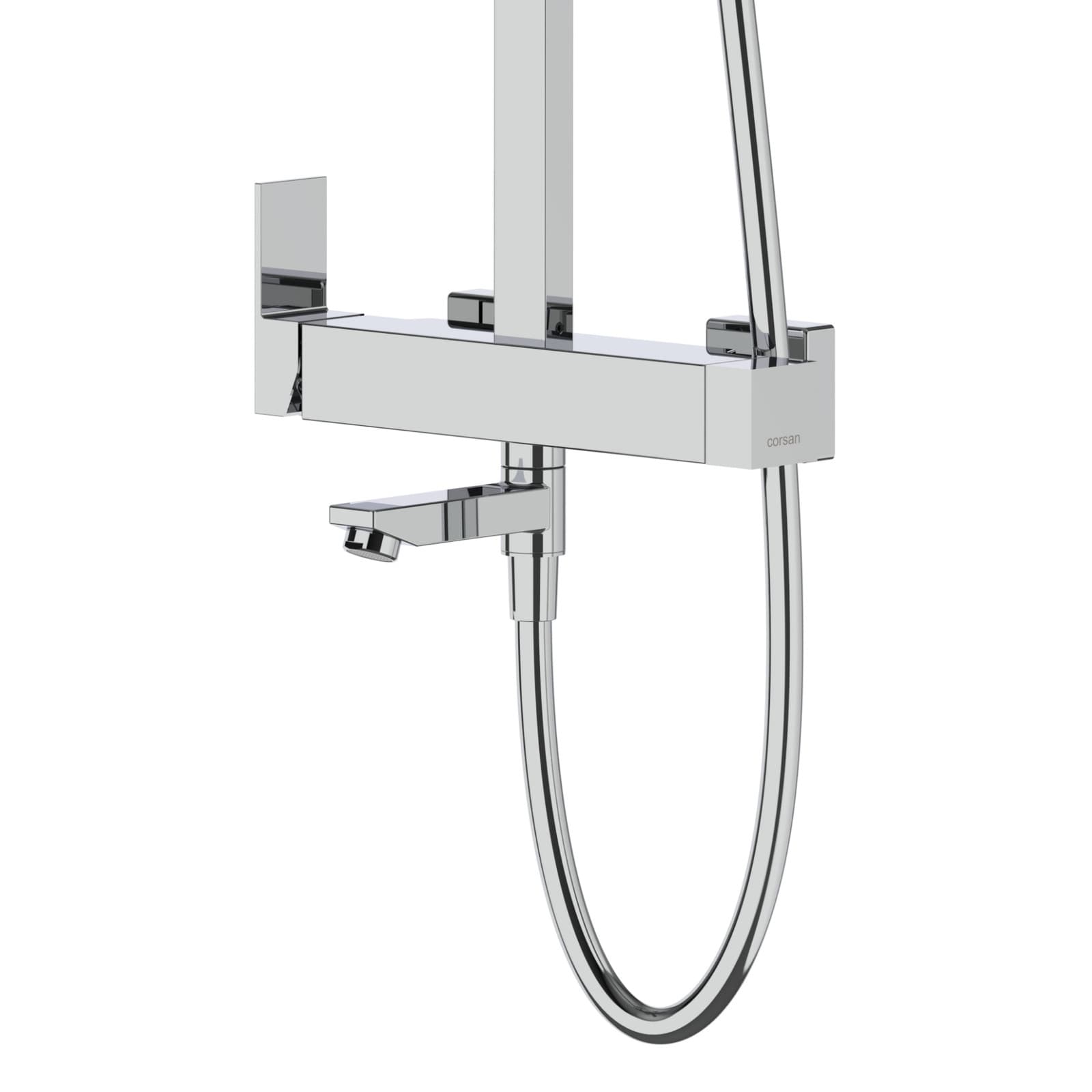 Kolumna prysznicowa ANGO CMN02MCHW Deszczownica 25cm Wylewka obrotowa Chrom