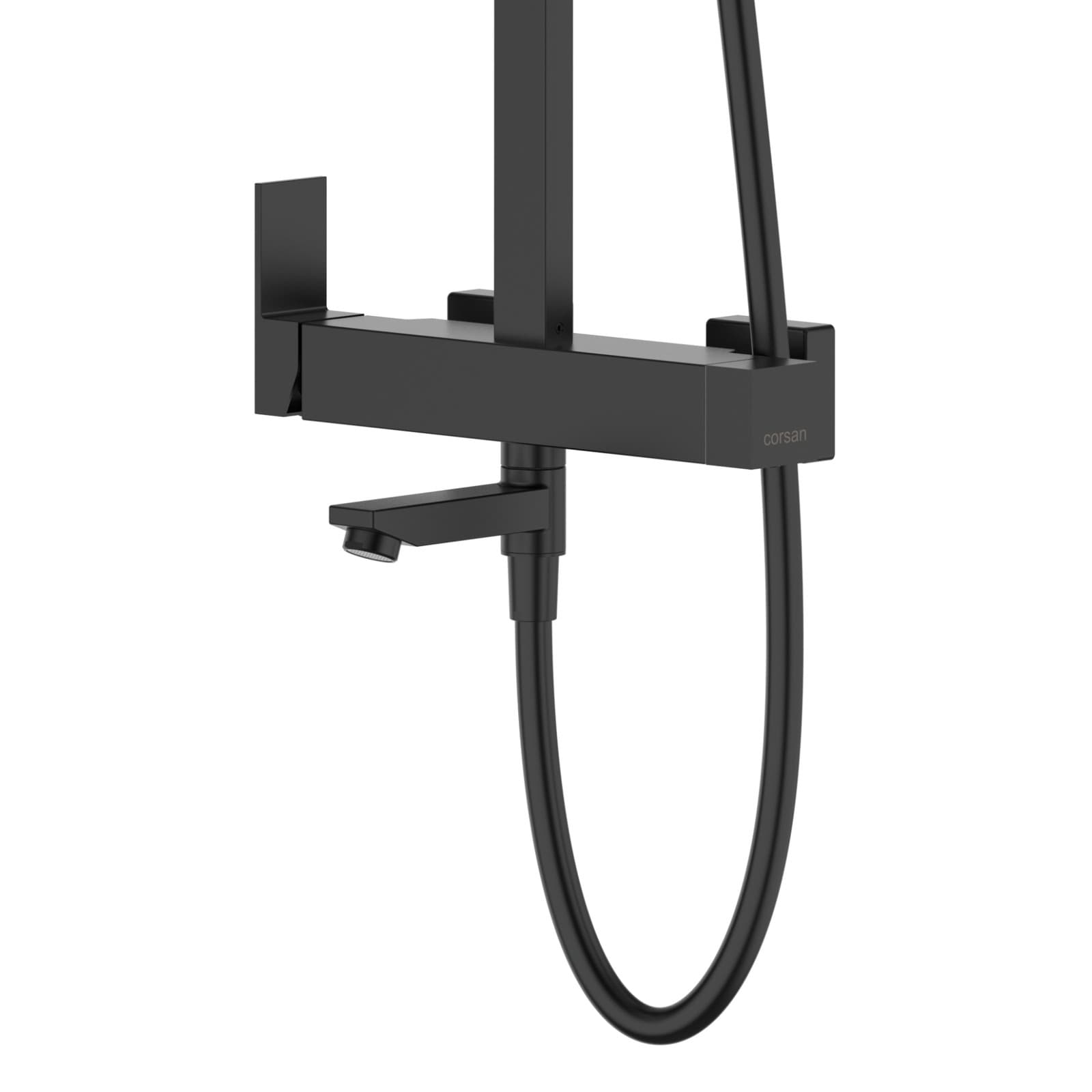 Kolumna prysznicowa ANGO CMN02MBLW Deszczownica 25cm Wylewka obrotowa Czarna