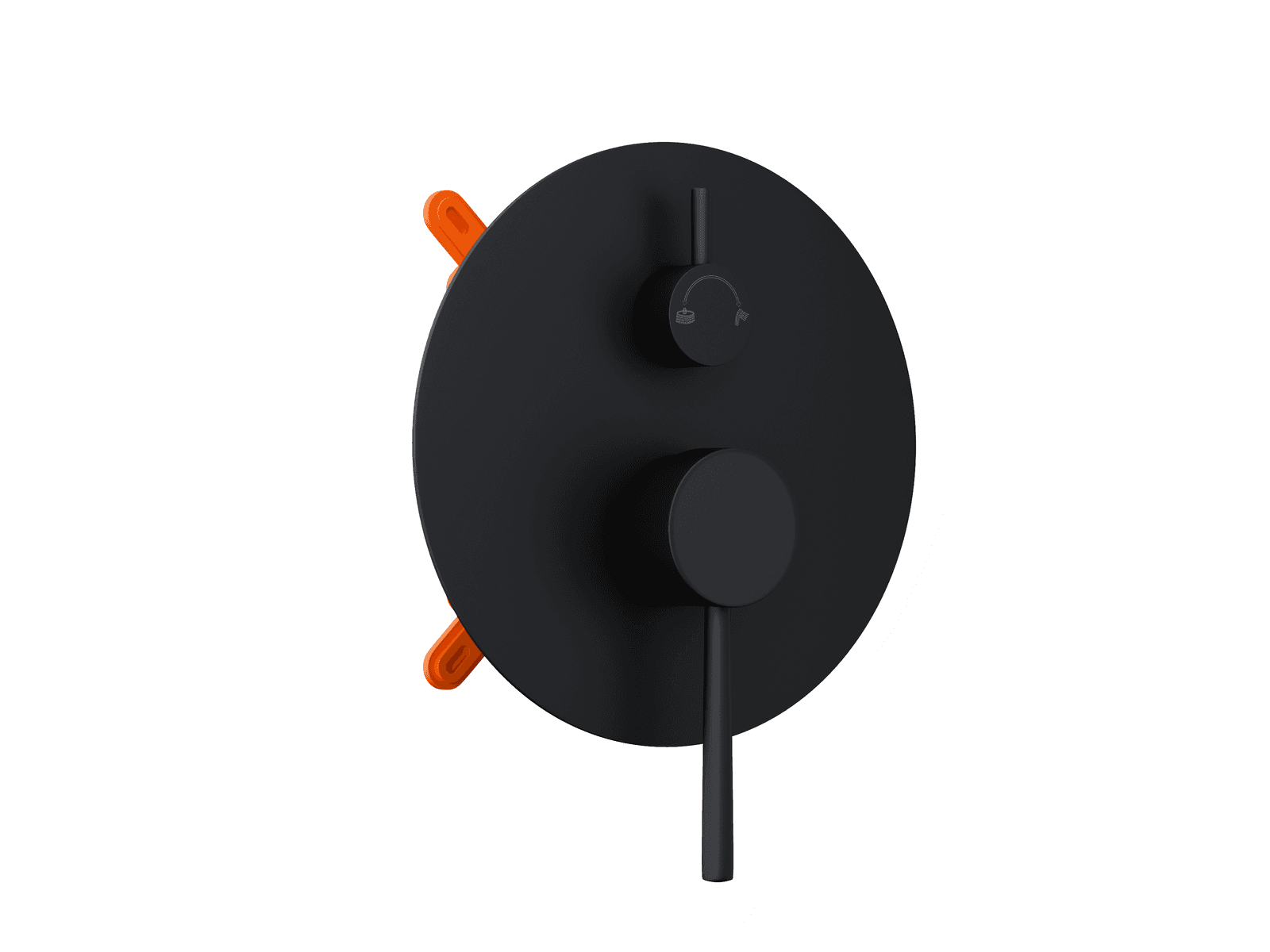 Zestaw prysznicowy podtynkowy LUGO Z03MBL Deszczownica 25 cm Mieszacz Słuchawka prysznicowa Czarny