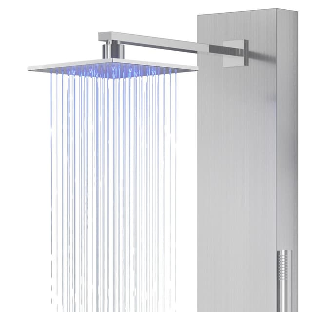 Panel prysznicowy Corsan NEO Mieszacz Stal Deszczownica LED Wylewka