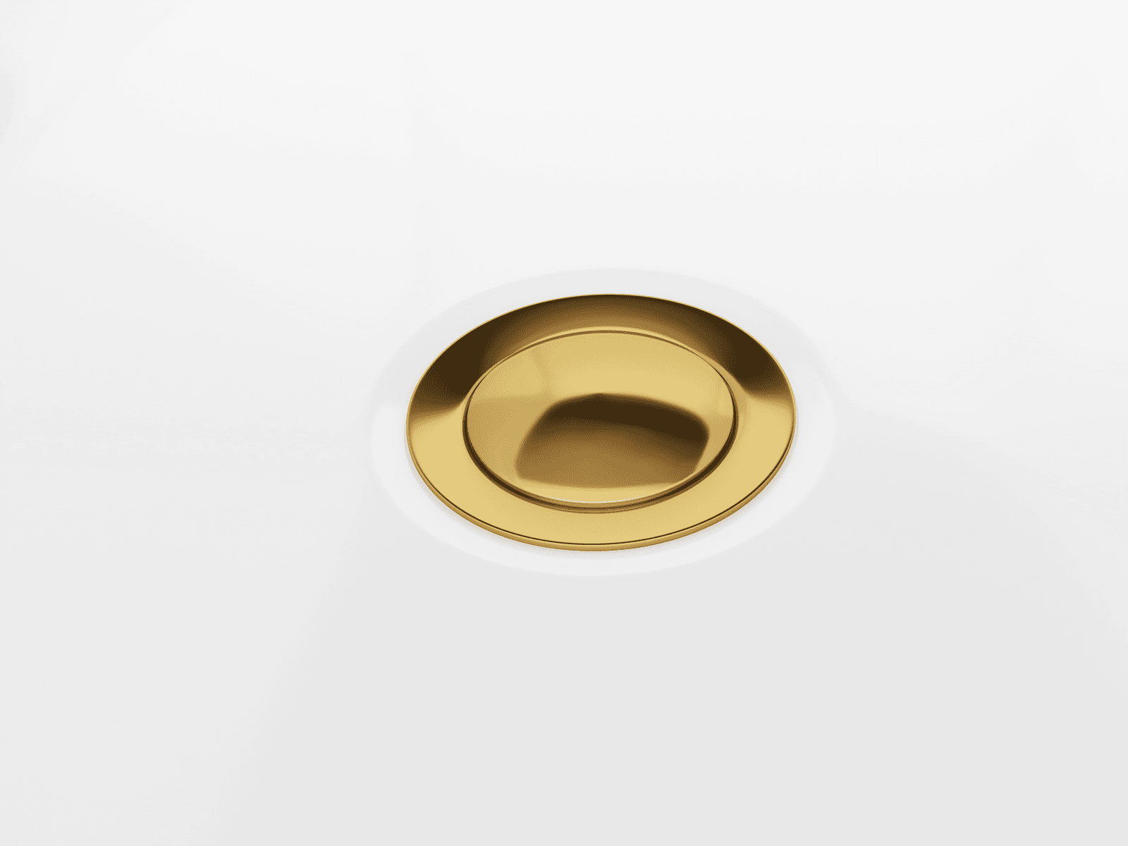 Wanna wolnostojąca Corsan ESTELLA 170 x 74 cm Korek klik-klak Złoty