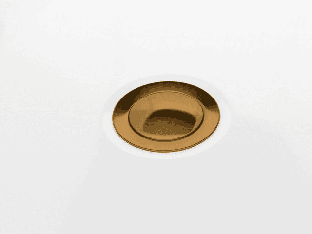 Wanna wolnostojąca Corsan ESTELLA 170 x 74 cm Korek klik-klak Miedziany / Różowe Złoto