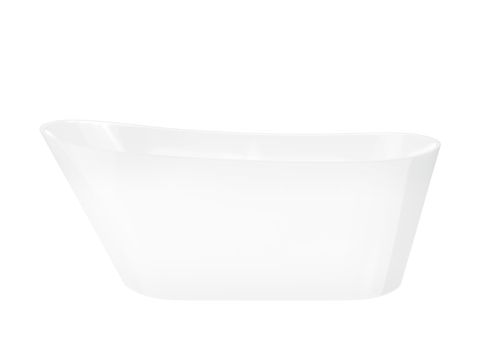 Wanna wolnostojąca Corsan ESTELLA 170 x 74 cm Korek klik-klak Chrom