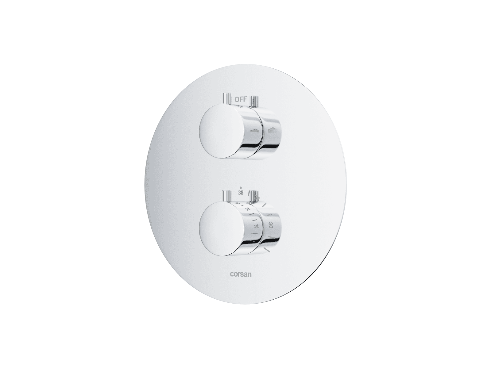 Zestaw prysznicowy podtynkowy LUGO Z03TCH Deszczownica 25 cm Termostat Słuchawka prysznicowa Chrom