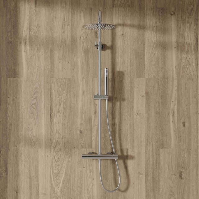 Kolumna prysznicowa LUGO CMN01TCH Deszczownica 25cm Termostat Chrom