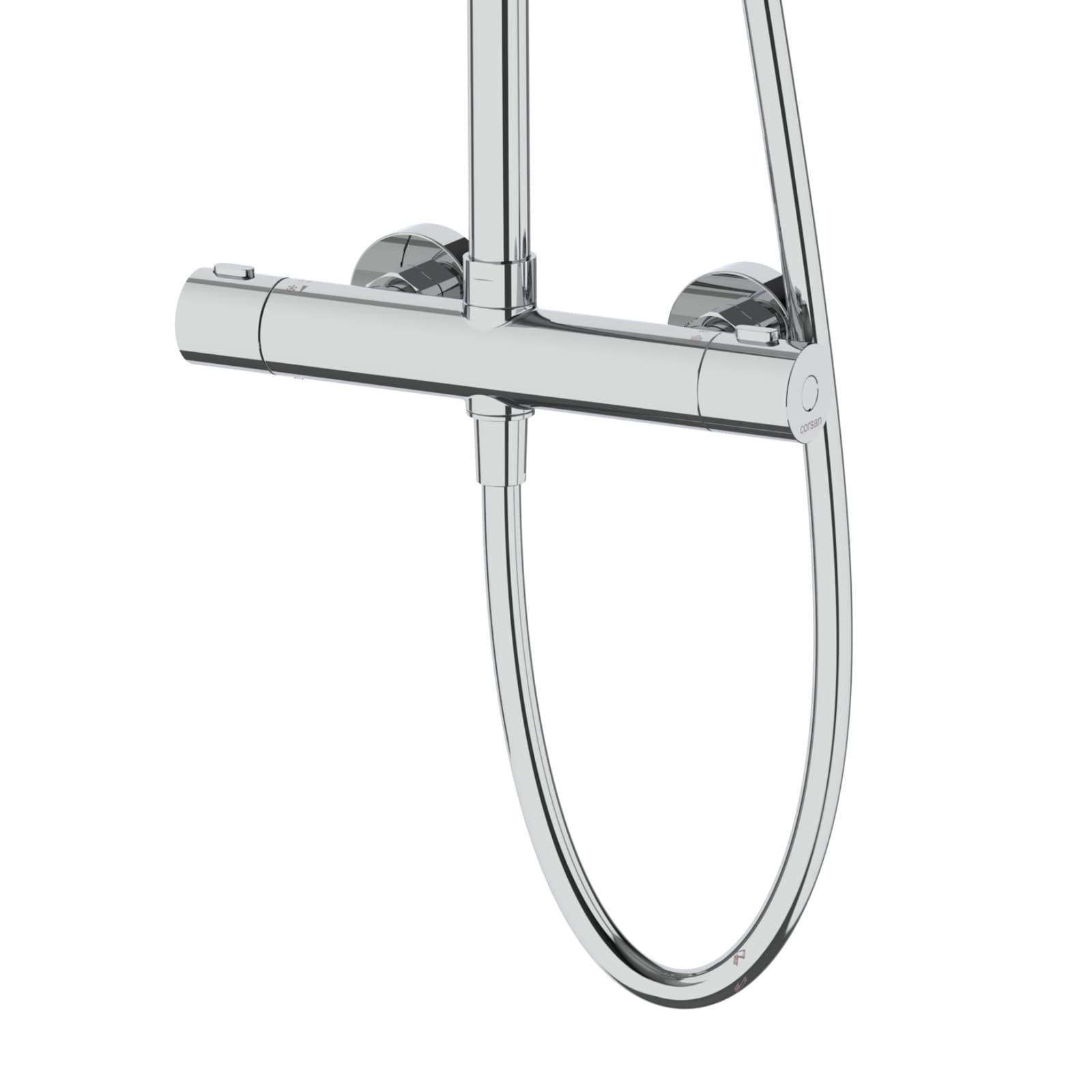 Kolumna prysznicowa LUGO CMN01TCH Deszczownica 25cm Termostat Chrom