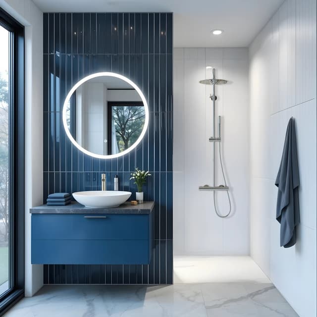 Kolumna prysznicowa LUGO CMN01TCH Deszczownica 25cm Termostat Chrom