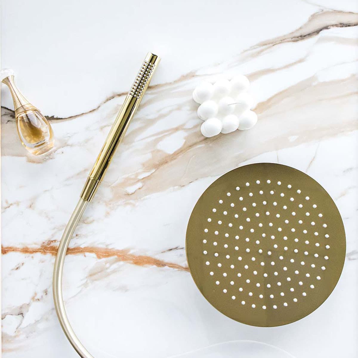 Kolumna prysznicowa LUGO CMN01TGL Deszczownica 25cm Termostat Złota