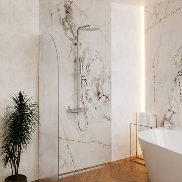 Kolumna prysznicowa ANGO CMN02MCH Deszczownica 25cm Chrom