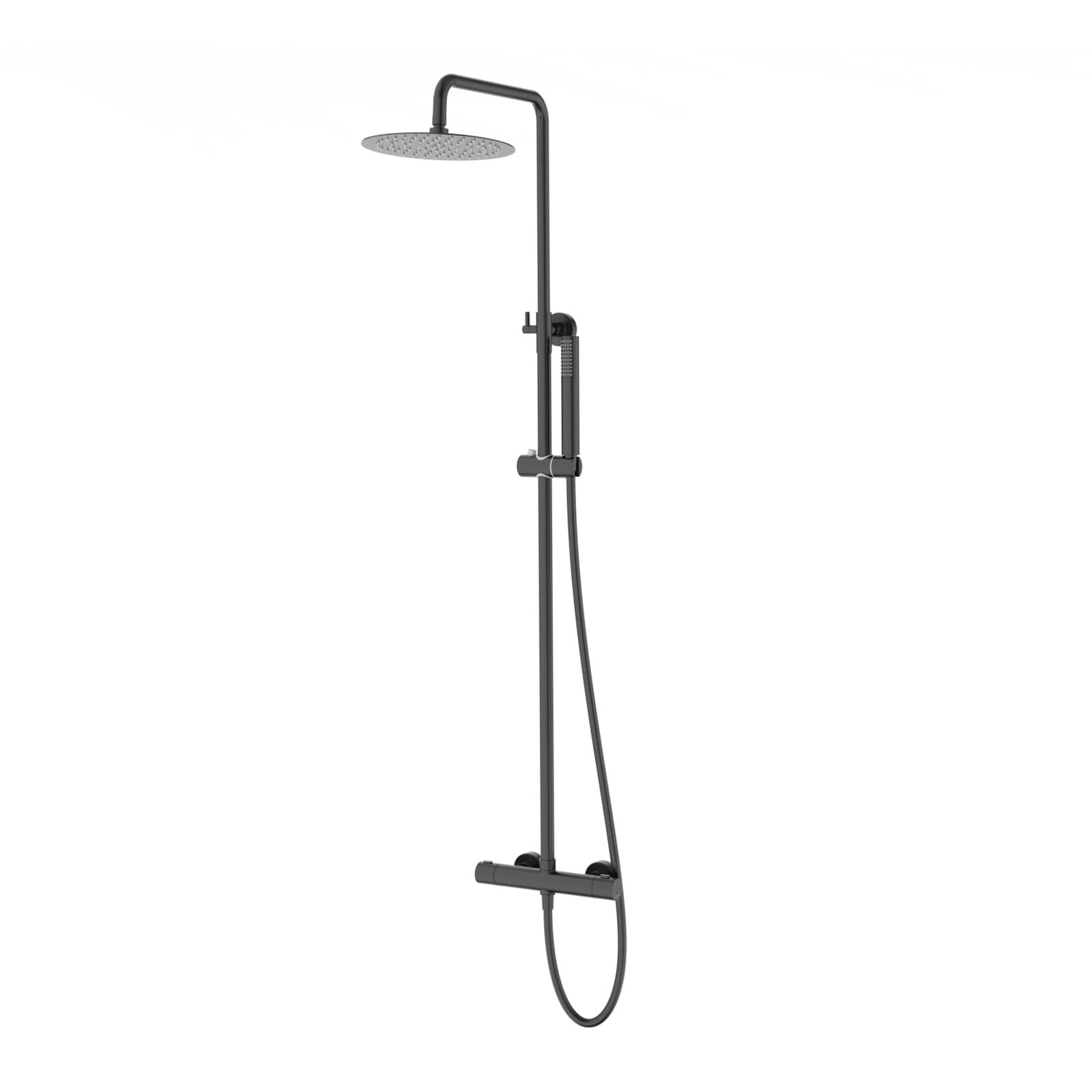 Kolumna prysznicowa LUGO CMN01TBL Deszczownica 25cm Termostat Czarna