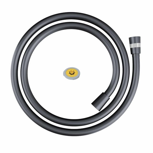 Wąż prysznicowy Corsan CMW250BLNEO czarny z O-ringiem i regulatorem przepływu wody NEOPERL