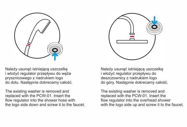 Wąż prysznicowy Corsan CMW250BLNEO czarny z O-ringiem i regulatorem przepływu wody NEOPERL