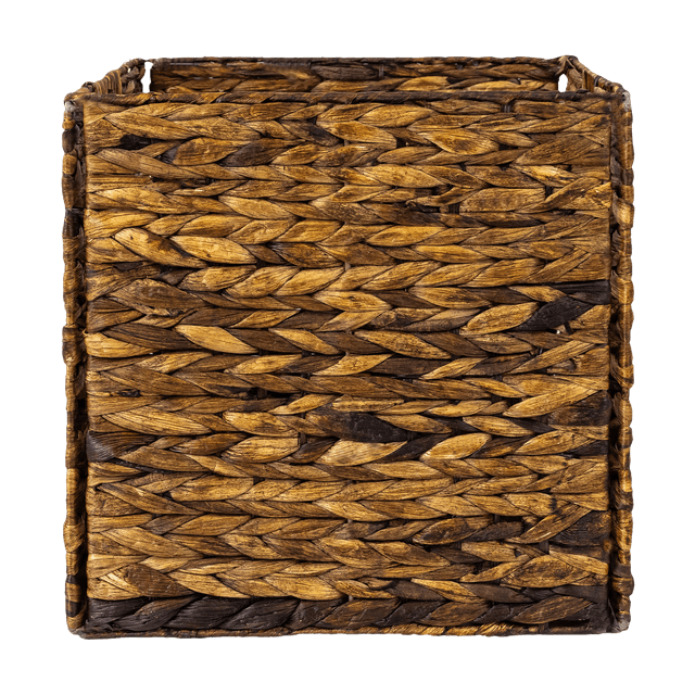 Składany kosz hiacyntowy Koszoplotka brązowy 33x33x33h