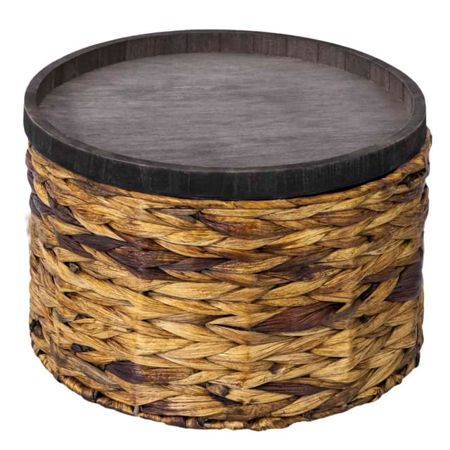 Koszyk hiacyntowy z tacą Koszoplotka brązowy 20x11h