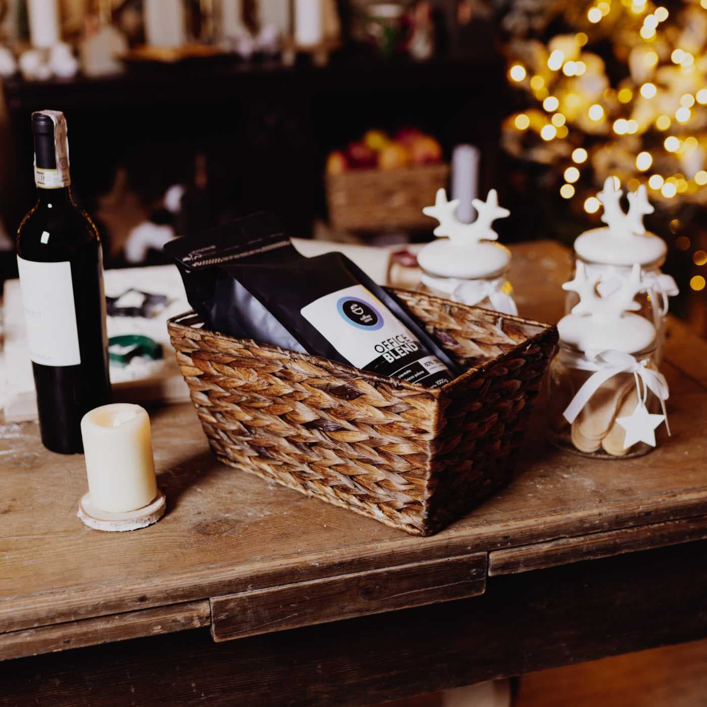 Koszyk hiacynt brąz Koszoplotka 30x20x15h dno:25x15