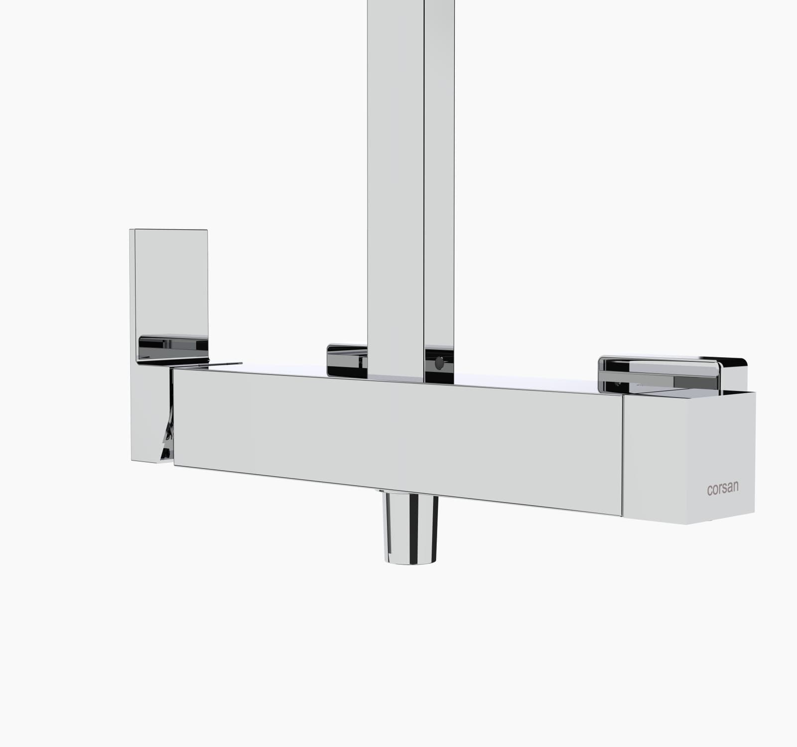 Kolumna prysznicowa ANGO LED02MCH Deszczownica LED Chrom