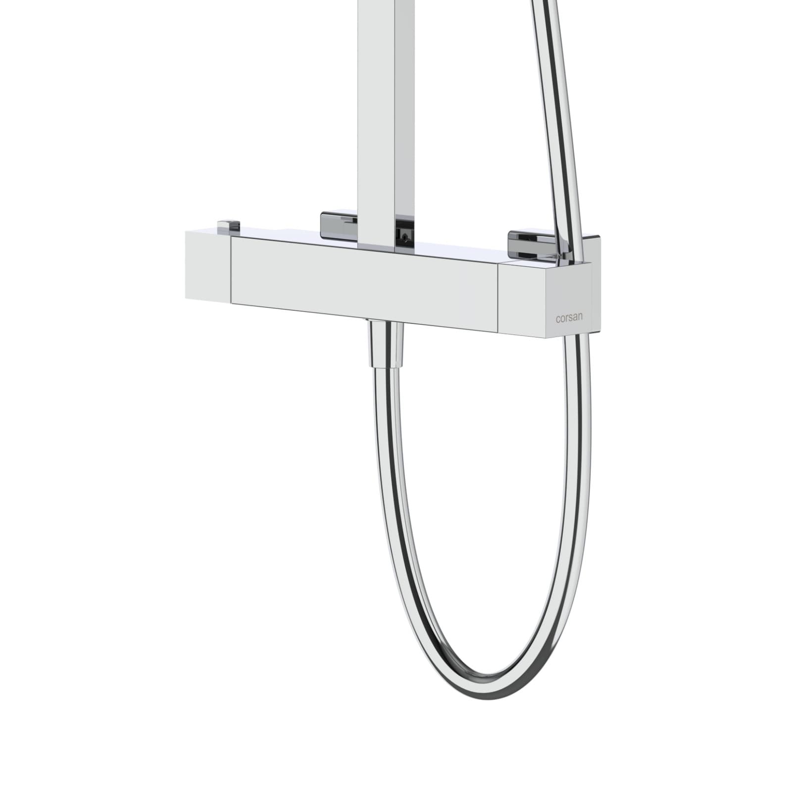 Kolumna prysznicowa ANGO LED02TCH Deszczownica LED Termostat Chrom