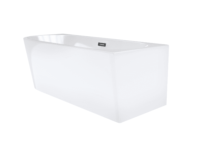 Wanna wolnostojąca narożna Corsan INTERO 160 x 75 Montaż prawostronny Korek klik-klak Grafit / GunMetal