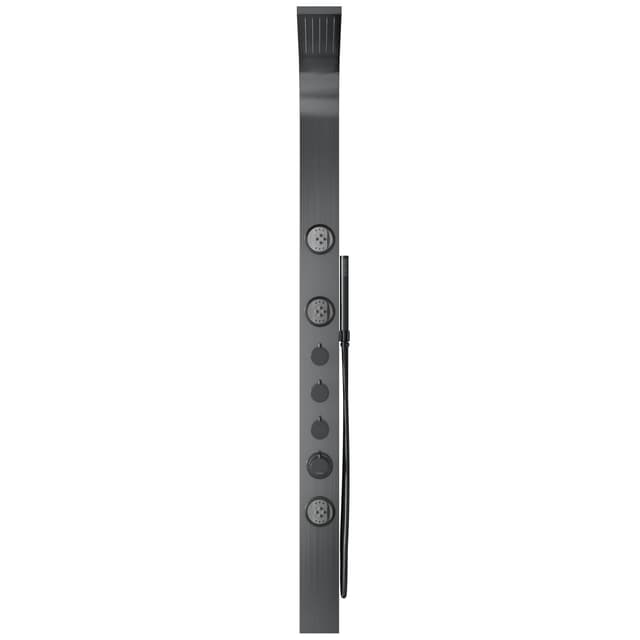 Panel prysznicowy Corsan SNAKE Mieszacz Stal GunMetal Deszczownica LED