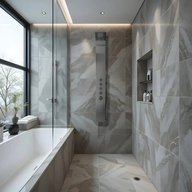 Panel prysznicowy Corsan SAMSARA Mieszacz Stal GunMetal