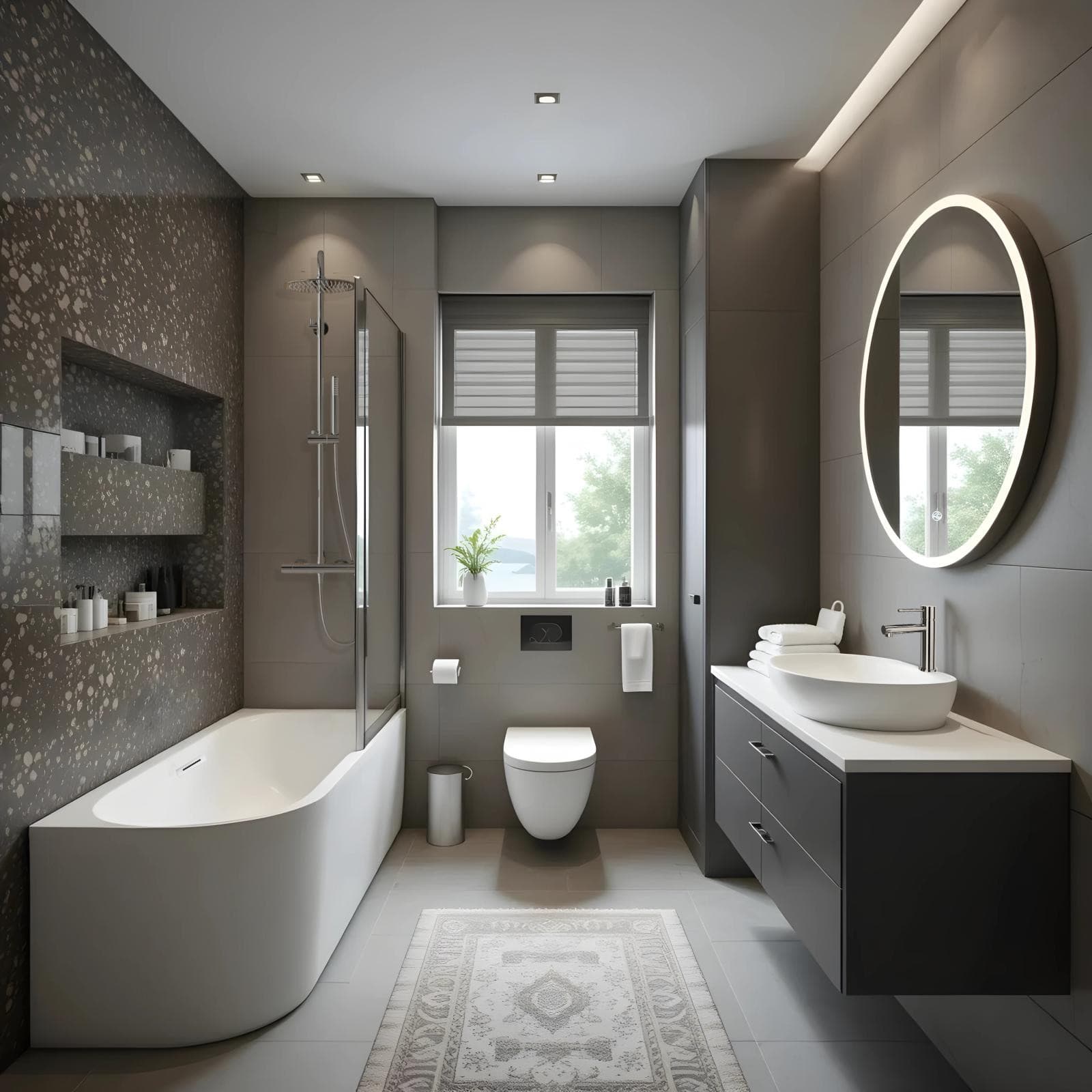 Wanna wolnostojąca narożna Corsan INTERO 150 x 74,5 Montaż prawostronny Korek klik-klak Biały