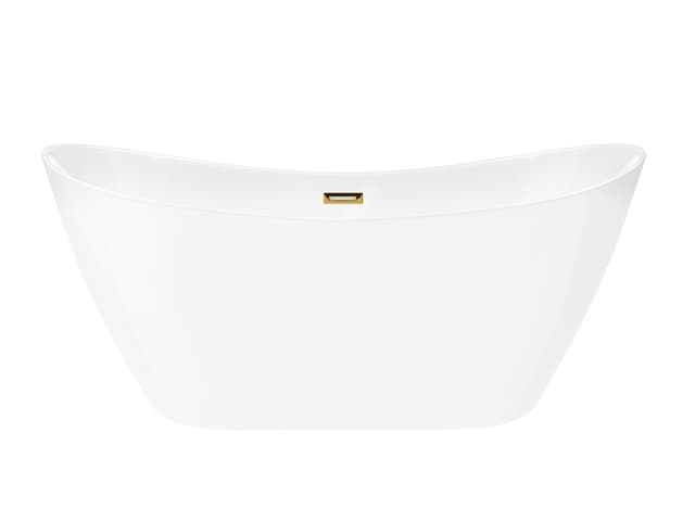 Wanna wolnostojąca Corsan NAUTI 170 x 77 cm Korek klik-klak Szczotkowane Złoto