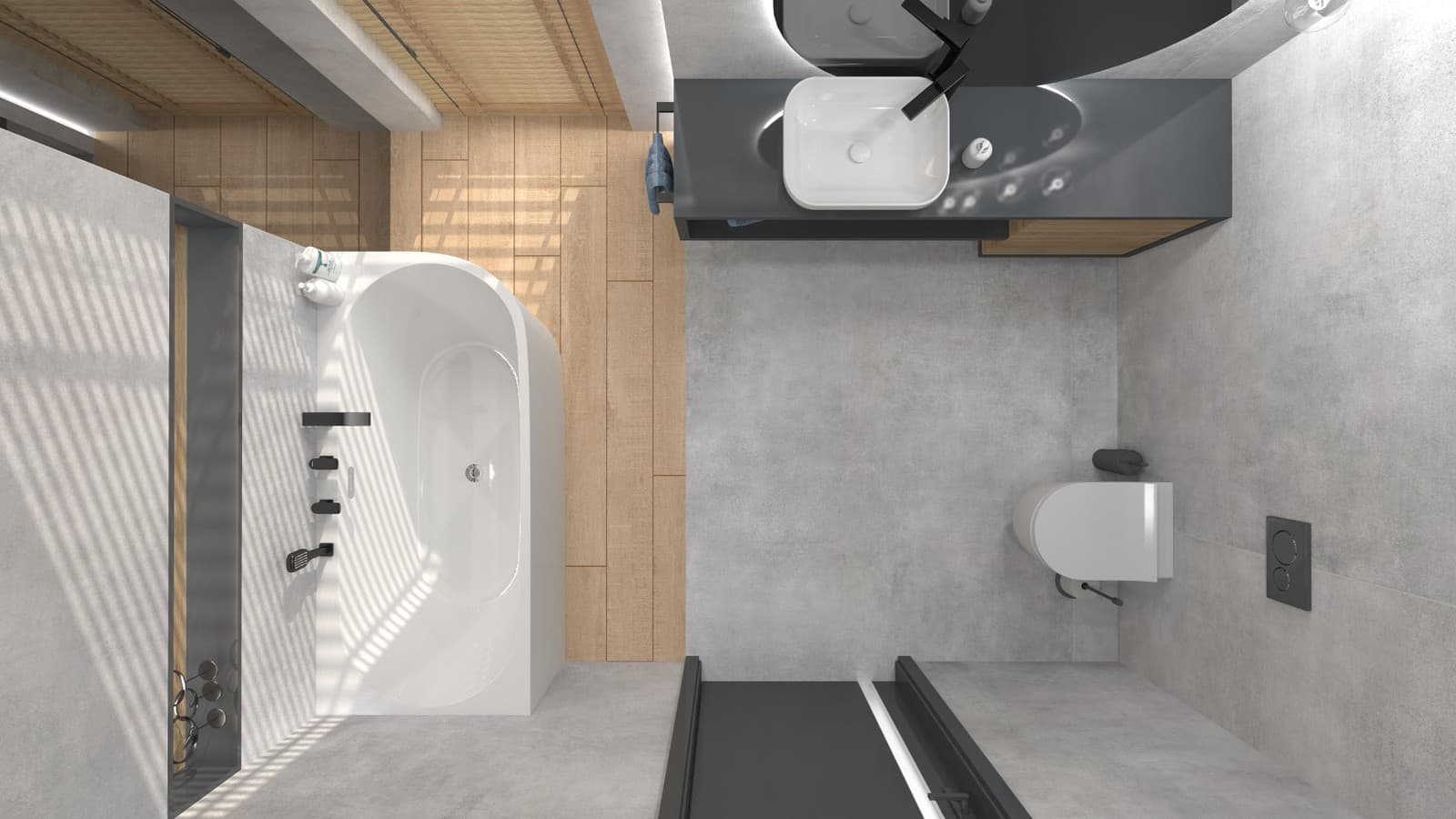 Wanna wolnostojąca narożna Corsan INTERO 150 x 74 z szeroką krawędzią Montaż lewostronny Korek klik-klak Złoty