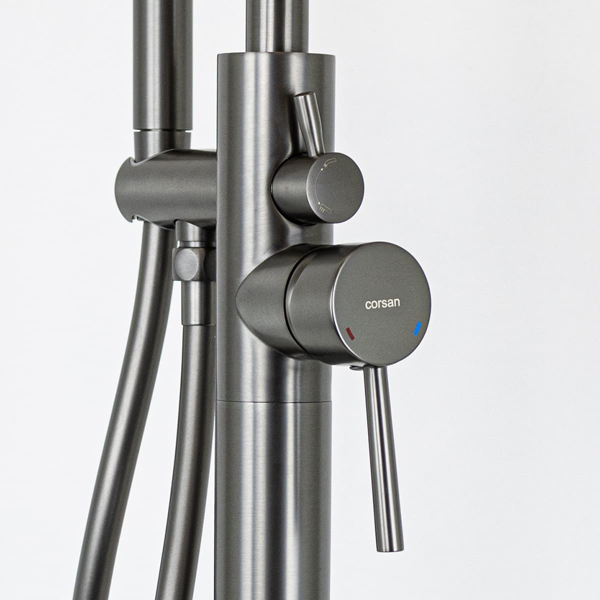 Bateria wannowa wolnostojąca Corsan Lugo CMB7535GM GunMetal