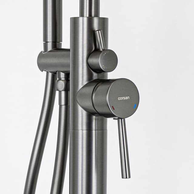 Bateria wannowa wolnostojąca Corsan Lugo CMB7535GM GunMetal