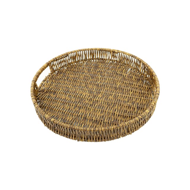 Taca pleciona z technorattanu z uchwytem 021C ⌀35xH5