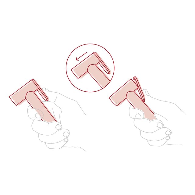 Bateria bidetowa podtynkowa LUGO CMB7570GL Złota z wężem