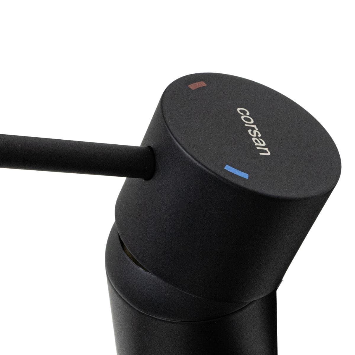 Bateria wannowa ścienna Corsan Lugo CMZ7541BL z zestawem natryskowym czarna