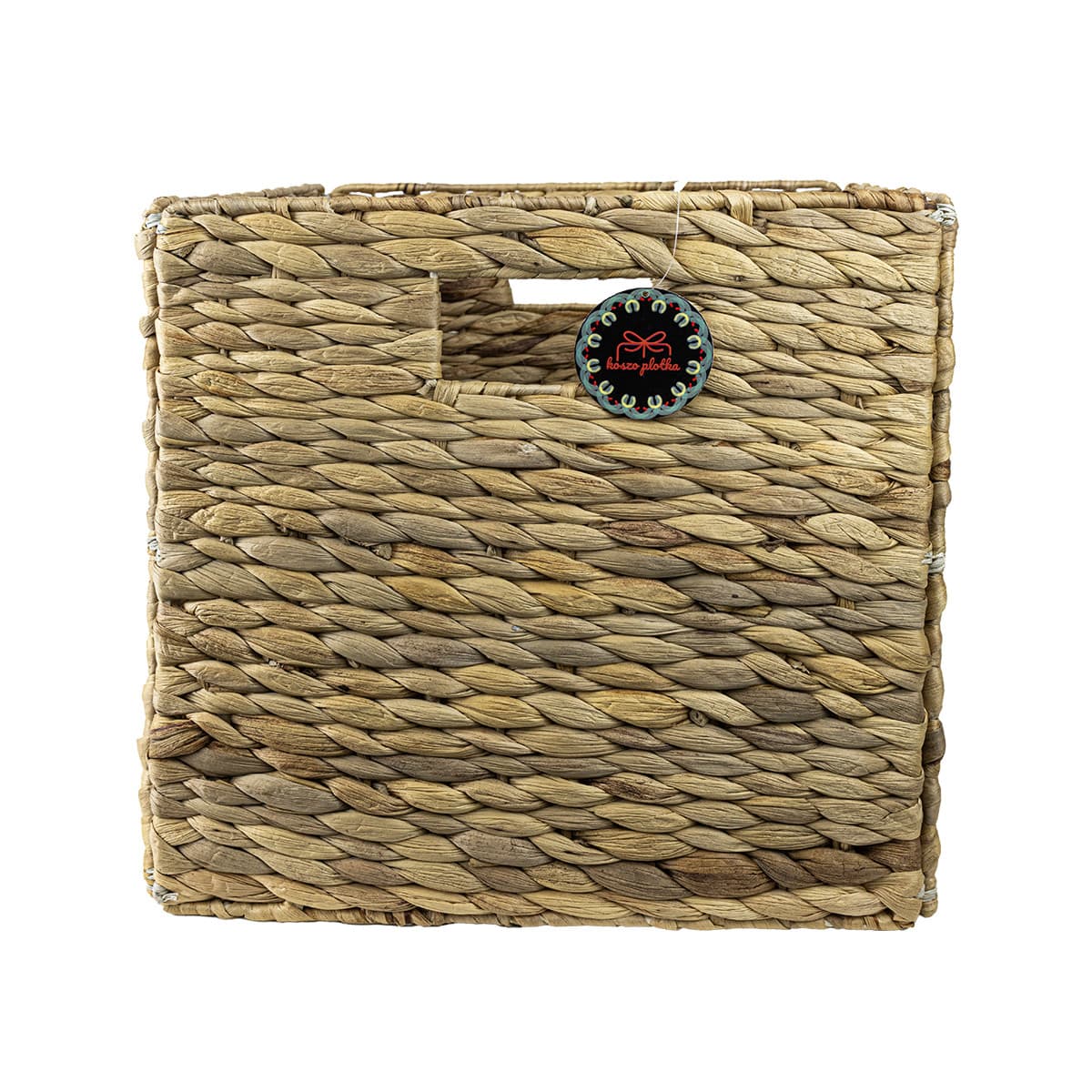 Składany kosz hiacyntowy Koszoplotka naturalny 30x30x30h