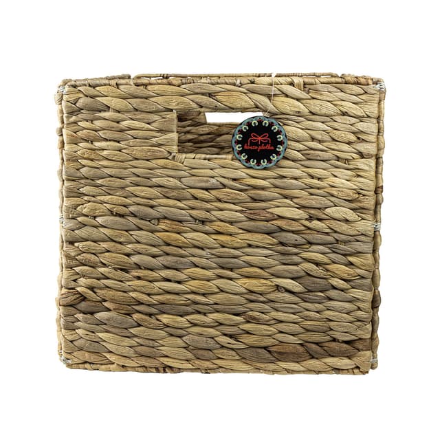 Składany kosz hiacyntowy Koszoplotka naturalny 30x30x30h