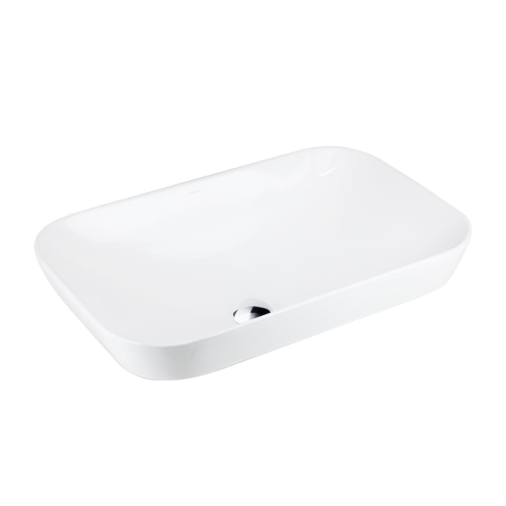 Umywalka nablatowa INTERO UC5580CH prostokątna 530x335x170 mm Chromowany korek