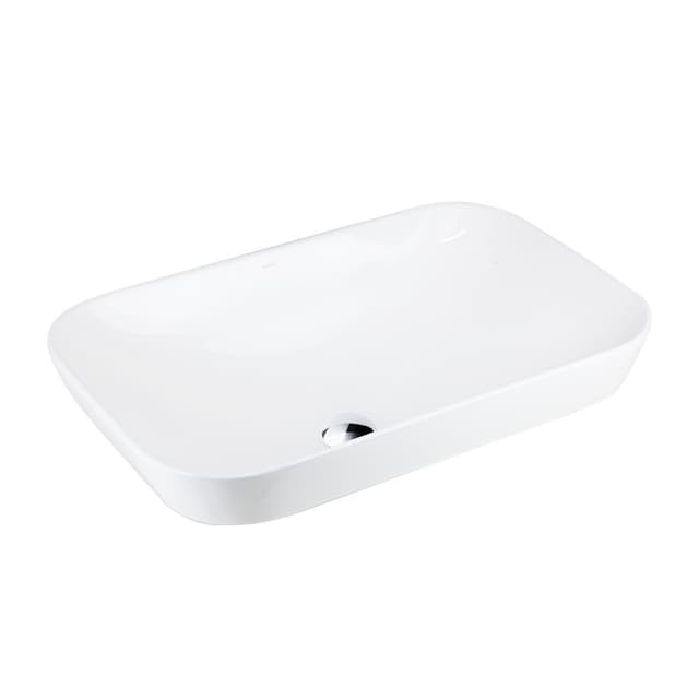 Umywalka nablatowa INTERO UC5580CH prostokątna 530x335x170 mm Chromowany korek