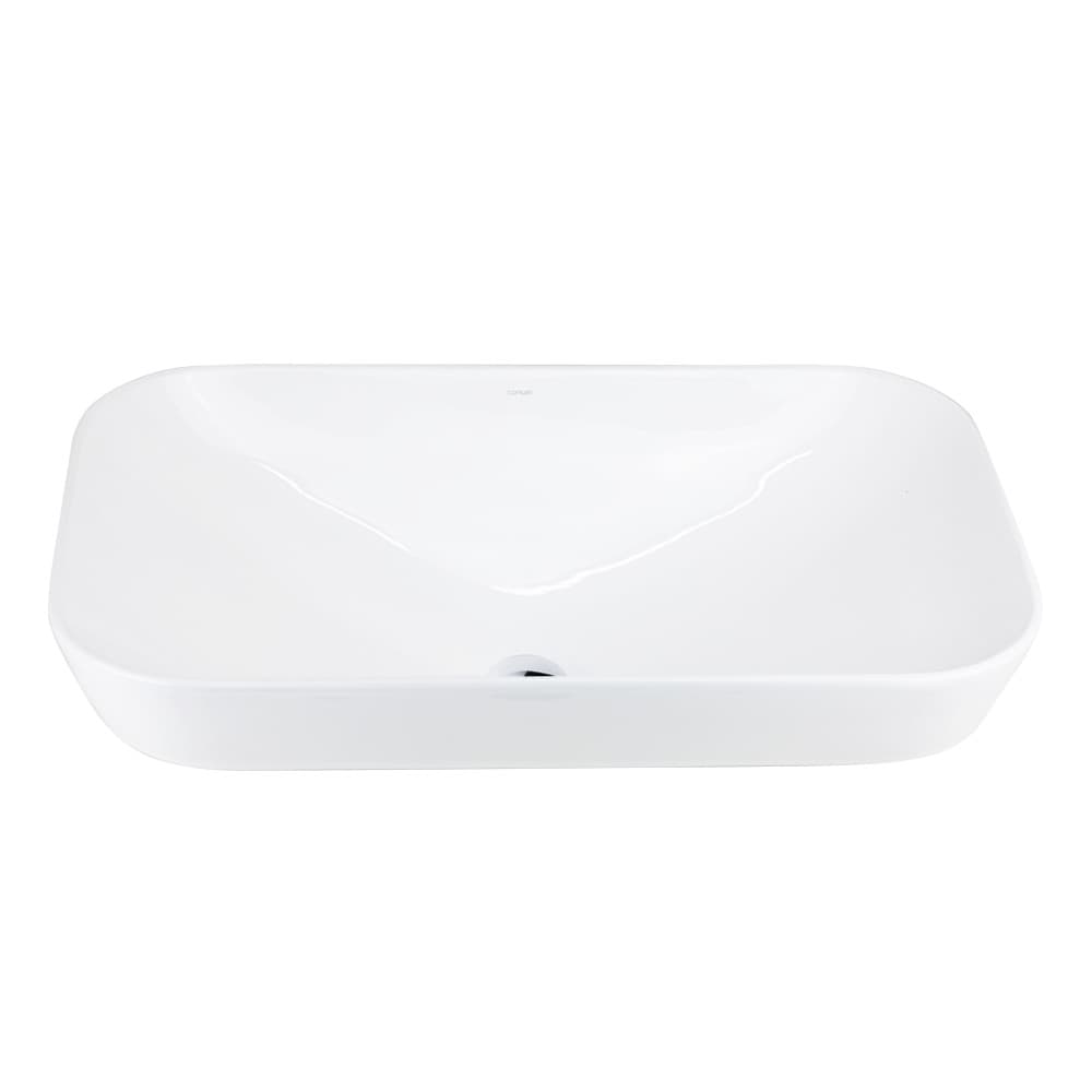 Umywalka nablatowa INTERO UC5580CH prostokątna 530x335x170 mm Chromowany korek