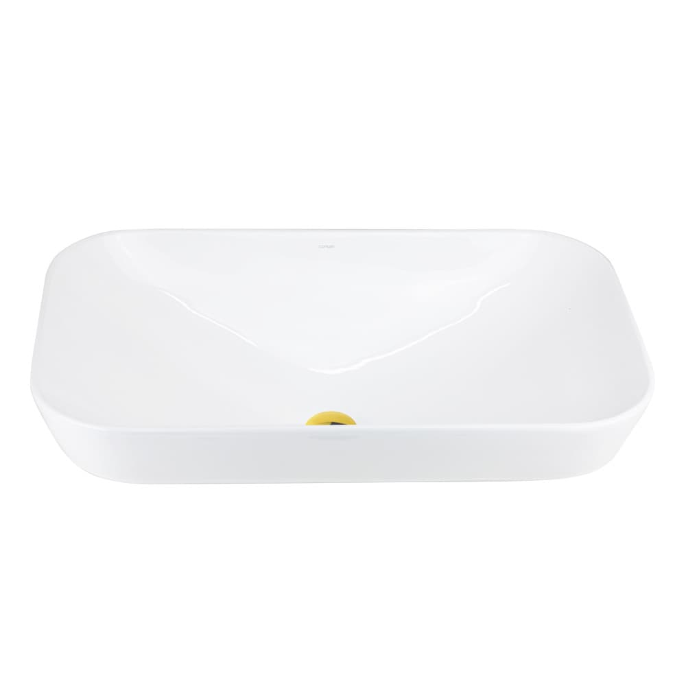 Umywalka nablatowa INTERO UC5580GL prostokątna 530x335x170 mm Złoty korek