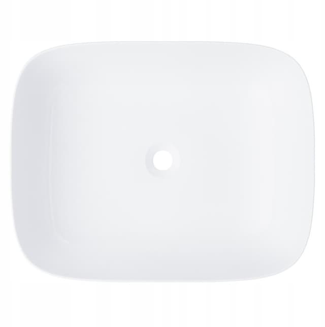 Umywalka nablatowa MONO UC5597BL prostokątna 500x400x145 mm z korkiem czarnym