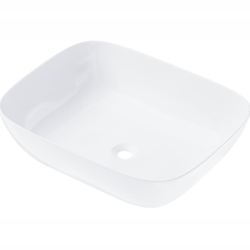 Umywalka nablatowa MONO UC5597BL prostokątna 500x400x145 mm z korkiem czarnym