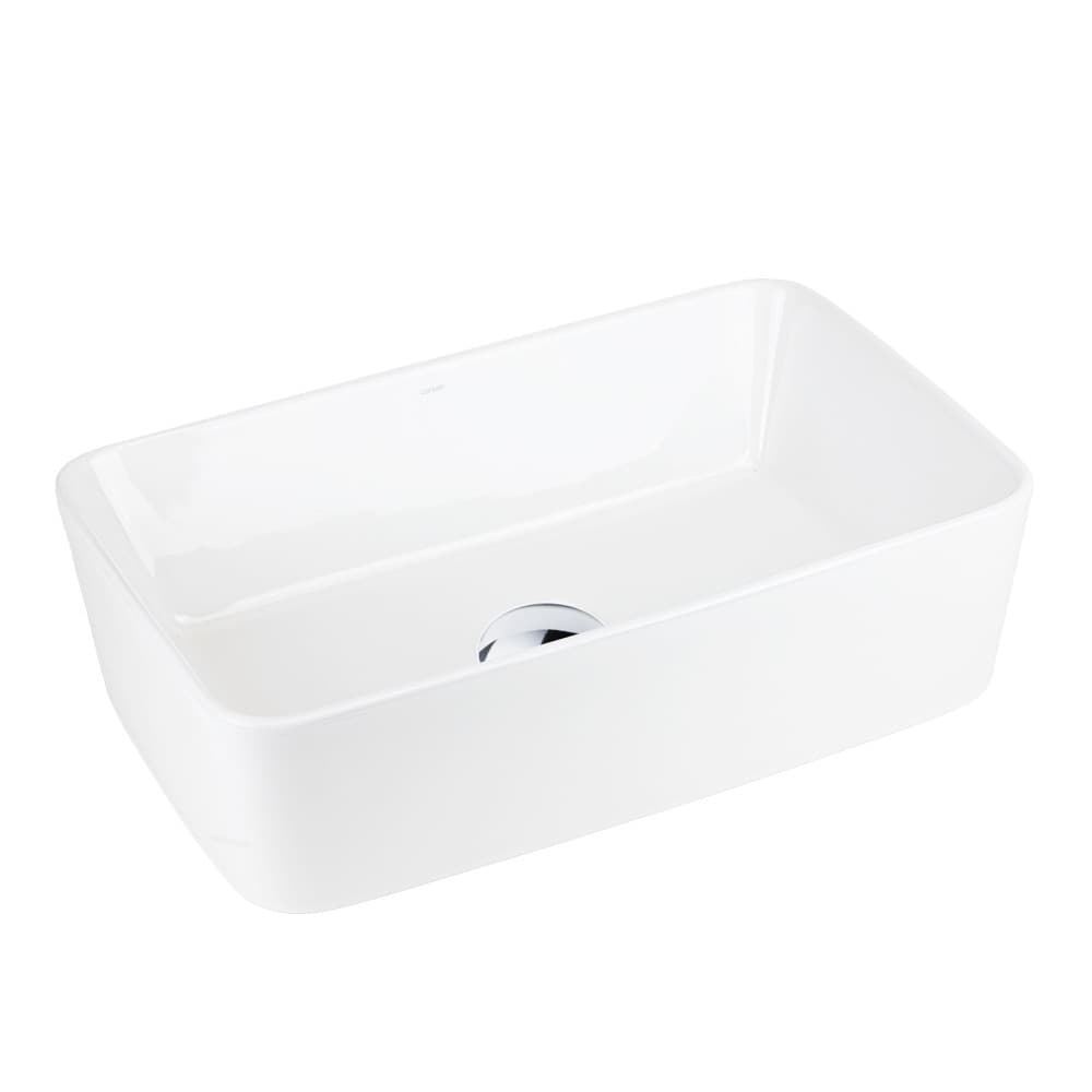 Umywalka nablatowa ANGO UC5627CH prostokątna 480x295x135 mm Chromowany korek