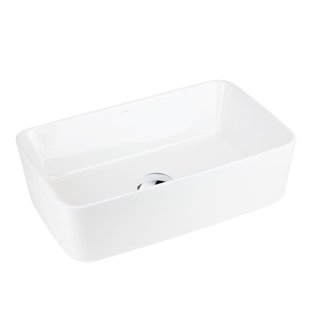 Umywalka nablatowa ANGO UC5627CH prostokątna 480x295x135 mm Chromowany korek