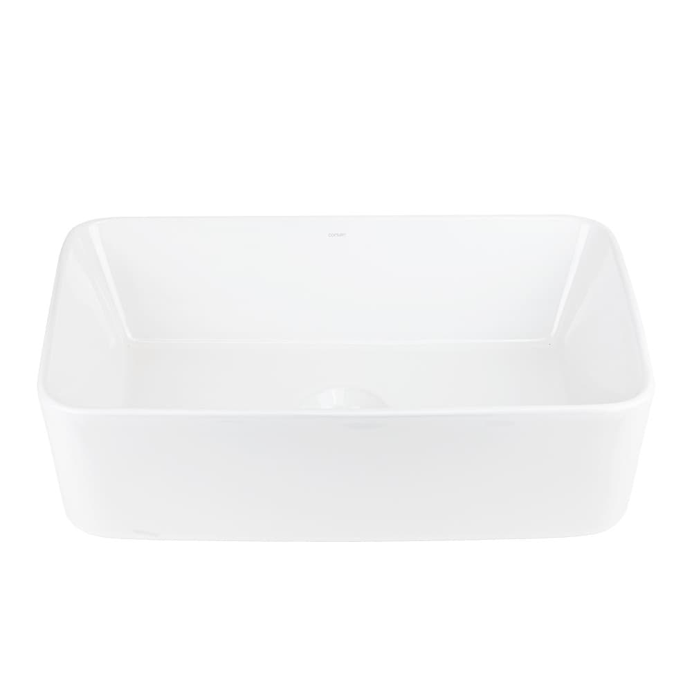 Umywalka nablatowa ANGO UC5627BL prostokątna 480x295x135 mm Czarny korek