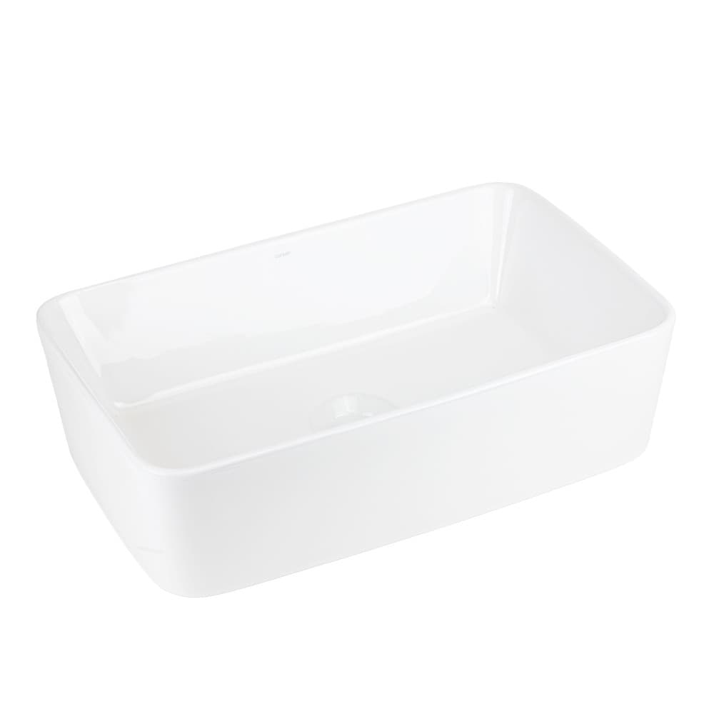 Umywalka nablatowa Ango prostokątna 480x295x135 mm z korkiem złotym