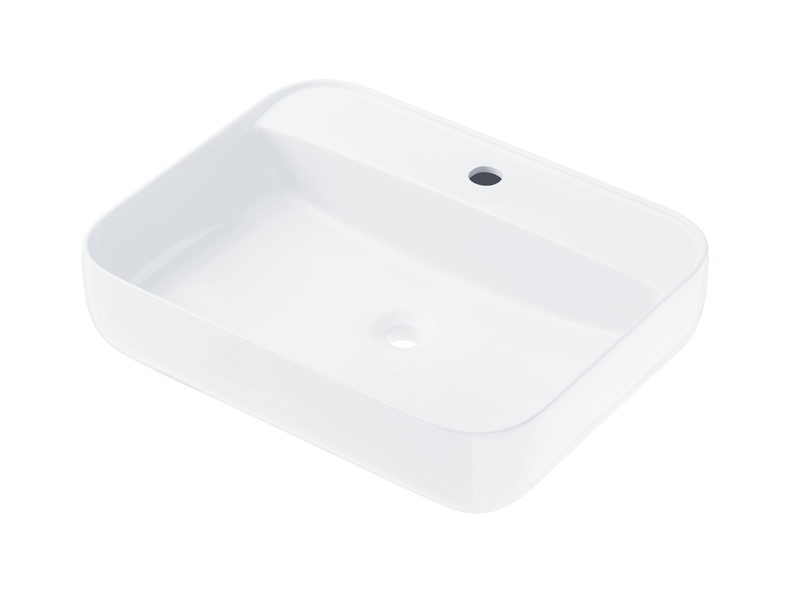 Umywalka nablatowa ANGO UC5641 prostokątna 500x400x140 mm